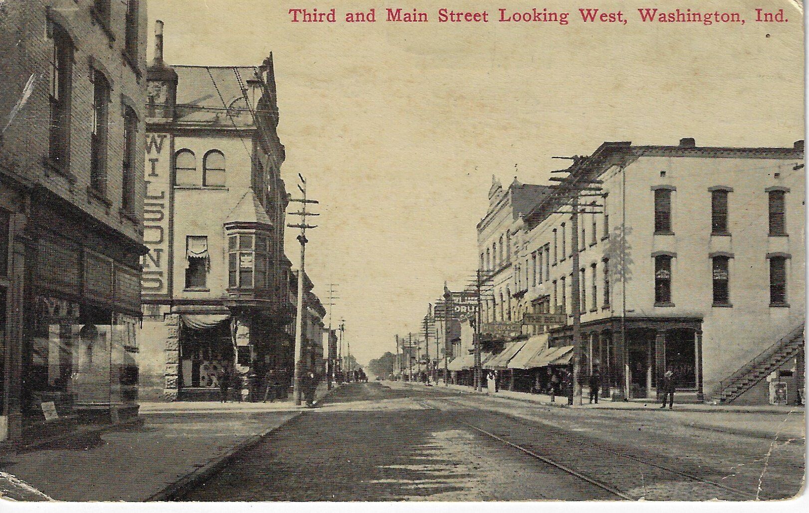 Looking Back Third and Main streets more than 100 years ago